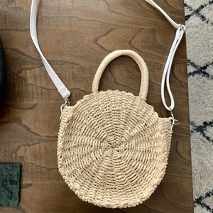 Free People Round Straw Bag 👛